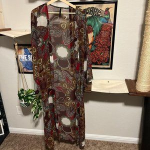 Bohemian sheer robe